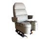 Leather Pilot's Seat w / Adjustable Base and Tracks
