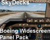 SkyDecks - Boeing Jets: Widescreen Panel Pack