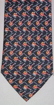 HELICOPTER TIE, SILK TWILL BLACK