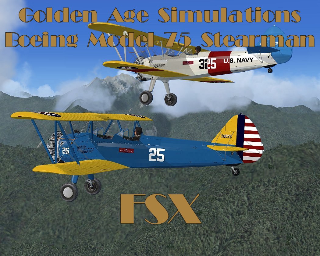 Golden Age Sim - Boeing Model 75 Stearman FSX