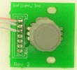 Single Rotary Switch and Knob on PCB Board